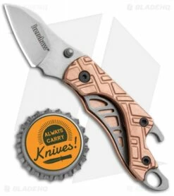 Kershaw Copper Cinder Keychain Knife Bottle Opener (1.4" Stonewash) 1025Cu 7 Kershaw Copper Cinder Keychain Knife Bottle Opener (1.4" Stonewash) 1025Cu -Kershaw Sales Shop Kershaw Cinder Keychain Bottle Opener Copper SW 1025CU BHQ 94080 jr bottlecap
