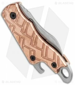 Kershaw Copper Cinder Keychain Knife Bottle Opener (1.4" Stonewash) 1025Cu 6 Kershaw Copper Cinder Keychain Knife Bottle Opener (1.4" Stonewash) 1025Cu -Kershaw Sales Shop Kershaw Cinder Keychain Bottle Opener Copper SW 1025CU BHQ 94080 jr side