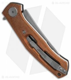 Kershaw Sinkevich Concierge Liner Lock Knife Brown Micarta (3.25" SW D2) -Kershaw Sales Shop Kershaw Concierge D2 Brown Micarta BHQ 138407 td side