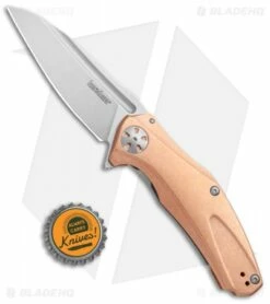 Kershaw Copper Natrix Sub-Frame Lock Knife (3.25" Stonewash) 7007CU -Kershaw Sales Shop Kershaw Copper Natrix Sub FL SW 7007CU BHQ 105984 jr bottlecap