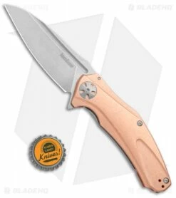 Kershaw Copper Natrix XL Sub-Frame Lock Knife (3.75" Stonewash) 7008CU -Kershaw Sales Shop Kershaw Copper Natrix XL Sub FL SW 7008CU BHQ 105985 jr bottlecap