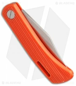 Kershaw D.W.O. Classic 3000 Lockback Knife Orange (2.38" Satin) -Kershaw Sales Shop Kershaw DWO classic 3000 orange satin BHQ 11772 er side