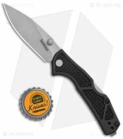Kershaw Debris Lockback Folding Knife Black GFN (2.75" Stonewash) 2034 -Kershaw Sales Shop Kershaw Debris LB Folding Black FRN SW 2034 BHQ 142894 jr bottlecap
