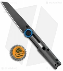 Kershaw Decibel Frame Lock Knife Gray Stainless Steel (3" Gray Ti) 2045 -Kershaw Sales Shop Kershaw Decibel FL Gray SS Gray Ti 2045 BHQ 94085 jr bottlecap