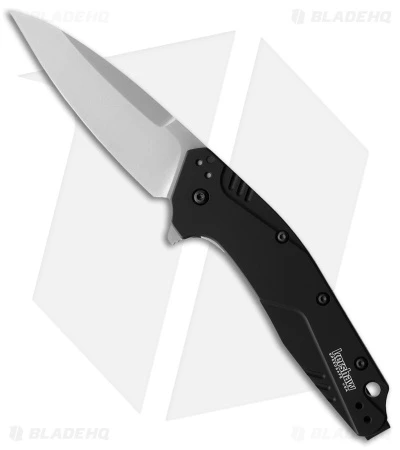 Kershaw Dividend Assisted Opening Knife Black (3" Stonewash 20CV) 1812BLK 1 Kershaw Dividend Assisted Opening Knife Black (3" Stonewash 20CV) 1812BLK