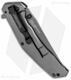 Kershaw Duojet A/O Frame Lock Knife Gray SS/Carbon Fiber (3.25" Gray) 8300 -Kershaw Sales Shop Kershaw Duojet AO FL Gray SS CF Gray 8300 BHQ 80590 jr side