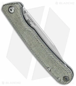 Kershaw Federalist Folding Knife Green Micarta (3.25" Stonewash) 4320 -Kershaw Sales Shop Kershaw Federalist Folding Green Micarta SW BHQ 139782 jr side