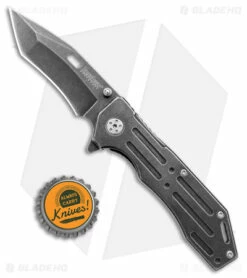 Kershaw Lifter Assisted Opening Flipper Knife (3.5" BlackWash) 1302BW -Kershaw Sales Shop Kershaw Filter FL BlackWash BHQ 176771 jr bottlecap