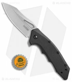 Kershaw Flitch Assisted Opening Knife Black GFN (3.25" Stonewash) 3930 -Kershaw Sales Shop Kershaw Flitch black GFN sw 3930 BHQ 52175 jr bottlecap 2