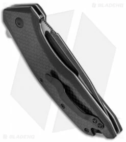 Kershaw Flourish Assisted Opening Knife Carbon Fiber/G-10 (3.5" BlackWash) 3935 -Kershaw Sales Shop Kershaw Flourish CF G 10 Black Wash 3935 BHQ 52176 jr side