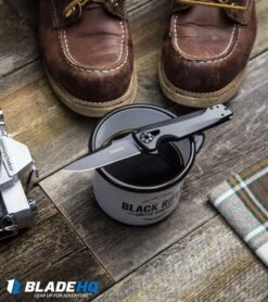 Kershaw Flythrough Frame Lock Knife (3" Black) 1988 -Kershaw Sales Shop Kershaw Flythrough Frame Lock Knife black 1988 BHQ80578 kp boots n coffee web