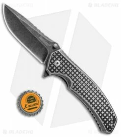 Kershaw Headgrille Assisted Opening Frame Lock Knife (3.25" Blackwash) 1325 -Kershaw Sales Shop Kershaw Headgrille Assisted Blackwash KS1325X BHQ 70082 jr bottlecap
