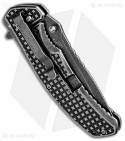Kershaw Headgrille Assisted Opening Frame Lock Knife (3.25" Blackwash) 1325 -Kershaw Sales Shop Kershaw Headgrille Assisted Blackwash KS1325X BHQ 70082 jr side