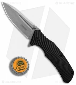 Kershaw Huddle Assisted Opening Knife Black GFN (3.25" Stonewash ) 1326 -Kershaw Sales Shop Kershaw Huddle Black GFN SW BHQ 83237 er bottlecap