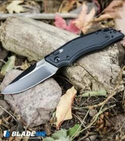Kershaw Induction Folding Knife Black GFN (3.125" Two-Tone) 1905 -Kershaw Sales Shop Kershaw Induction Folding Knife Black GFN Two Tone 1905 BHQ 34432 kp woods web