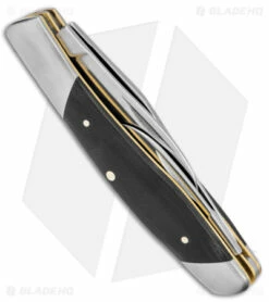 Kershaw Iredale Slip Joint Knife Black Canvas Micarta (2.6" Satin) 4386 -Kershaw Sales Shop Kershaw Iredale SJ Black Canvas Micarta Satin BHQ 139786 jr side