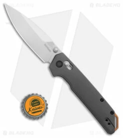 Kershaw Iridium Bar Lock Knife Gray Aluminum (3.5" Satin D2) 2038 -Kershaw Sales Shop Kershaw Iridium Gray Copper Satin BHQ 178501 jr bottlecap