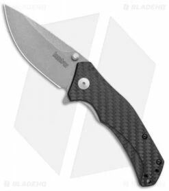Kershaw Knockout Assisted Opening Knife Carbon Fiber (3.25" SW M390) 1870CFM390