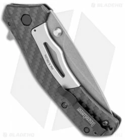 Kershaw Knockout Assisted Opening Knife Carbon Fiber (3.25" SW M390) 1870CFM390 -Kershaw Sales Shop Kershaw Knockout Assisted Opening CF SW 1870CFM390 BHQ 109087 jr side