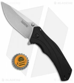 Kershaw Knockout Assisted Opening Knife (3.25" Stonewash) 1870 -Kershaw Sales Shop Kershaw Knockout Assisted Opening SW 1870 BHQ 8381 jr bottlecap
