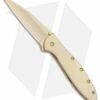 Kershaw Leek Assisted Opening Knife 24K Gold Plated (3" Gold) 1660G
