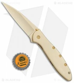 Kershaw Leek Assisted Opening Knife 24K Gold Plated (3" Gold) 1660G 10 Kershaw Leek Assisted Opening Knife 24K Gold Plated (3" Gold) 1660G -Kershaw Sales Shop Kershaw Leek 24K Gold Plated Gold KS1660G BHQ 76611 jr bottlecap