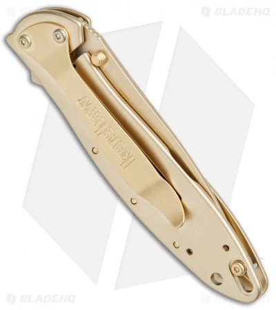 Kershaw Leek Assisted Opening Knife 24K Gold Plated (3" Gold) 1660G 3 Kershaw Leek Assisted Opening Knife 24K Gold Plated (3" Gold) 1660G - Image 3