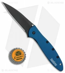 Kershaw Leek Assisted Opening Knife Blue (3" Black) 1660NBBLK 11 Kershaw Leek Assisted Opening Knife Blue (3" Black) 1660NBBLK -Kershaw Sales Shop Kershaw Leek Blue black BHQ 77341 er bottlecap
