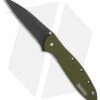 Kershaw Leek Assisted Opening Knife OD Green (3" Black ) 1660OLBLK
