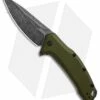Kershaw Link Drop Point Knife OD Green Aluminum (3.25" BlackWash)