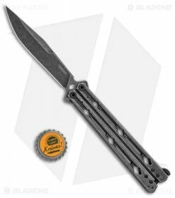 Kershaw Lucha Balisong Butterfly Knife Blackwash (4.5" Blackwash) -Kershaw Sales Shop Kershaw Lucha Balisong Butterfly Blackwash 5150BW BHQ 117528 jr bottlecap