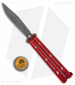 Kershaw Lucha Balisong Butterfly Knife Red (4.5" Blackwash) 5150RDBW 7 Kershaw Lucha Balisong Butterfly Knife Red (4.5" Blackwash) 5150RDBW -Kershaw Sales Shop Kershaw Lucha Balisong Butterfly Red Blackwash 5150RDBW BHQ 117070 jr bottlecap