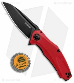 Kershaw Mini Natrix Sub-Frame Lock Knife Red G-10 (2.75" Black) 7006RDBLK -Kershaw Sales Shop Kershaw Mini Natrix Sub FL Red G 10 Black KS7006RDBLK BHQ 92520 jr bottlecap