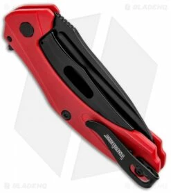 Kershaw Mini Natrix Sub-Frame Lock Knife Red G-10 (2.75" Black) 7006RDBLK -Kershaw Sales Shop Kershaw Mini Natrix Sub FL Red G 10 Black KS7006RDBLK BHQ 92520 jr side