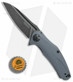 Kershaw Natrix A/O Knife Gray G-10 (3.25" BlackWash) 7007GRYBW -Kershaw Sales Shop Kershaw Natrix AO Gray G10 Blackwash BHQ 82057 er bottlecap