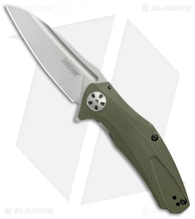 Kershaw Natrix A/O Sub-Frame Lock Knife OD Green G-10 (3.25" Stonewash) 7007OL 1 Kershaw Natrix A/O Sub-Frame Lock Knife OD Green G-10 (3.25" Stonewash) 7007OL