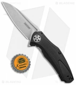 Kershaw Natrix A/O Sub-Frame Lock Knife Black G-10 (3.25" Stonewash) KS7007BK -Kershaw Sales Shop Kershaw Natrix AO Sub Frame Black G 10 SW 7007 BHQ 52198 jr bottlecap