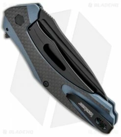 Kershaw Natrix XL Sub-Frame Lock Knife Blue G-10/CF (3.75" Black) 7008CFBLK 7 Kershaw Natrix XL Sub-Frame Lock Knife Blue G-10/CF (3.75" Black) 7008CFBLK -Kershaw Sales Shop Kershaw Natrix Sub FL Carbo Blue CF KS7008CFBLK BHQ 92438 jr side