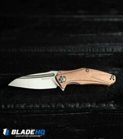 Kershaw Mini Natrix Sub-Frame Lock Knife Copper (2.75" Stonewash) 7006CU -Kershaw Sales Shop Kershaw Natrix Sub Frame Lock Knife Copper Stonewash 7006CU BHQ80567 kp burnt wood web