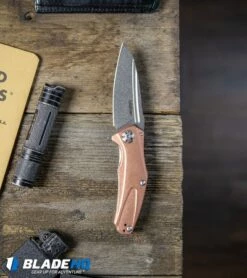 Kershaw Mini Natrix Sub-Frame Lock Knife Copper (2.75" Stonewash) 7006CU -Kershaw Sales Shop Kershaw Natrix Sub Frame Lock Knife Copper Stonewash 7006CU BHQ80567 kp wood pocket dump web