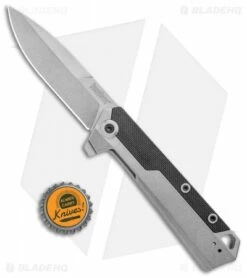 Kershaw Oblivion Assisted Opening Flipper Knife Black GFN (3.5" Stonewash) 3860 7 Kershaw Oblivion Assisted Opening Flipper Knife Black GFN (3.5" Stonewash) 3860 -Kershaw Sales Shop Kershaw Oblivion Assisted Opening Flipper black GFN SW 3860 BHQ 94079 jr bottlecap