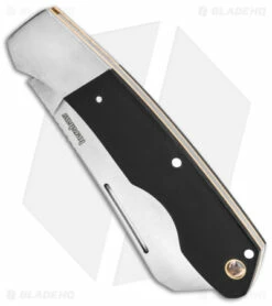 Kershaw Parley Cleaver Slip Joint Knife Black Polished Micarta (3.1" Satin) 4384 -Kershaw Sales Shop Kershaw Parley Cleaver Slip Joint Black Polished Micarta 3in Satin BHQ 139784 td spine