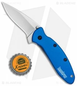 Kershaw Scallion Assisted Opening Knife Navy Blue (2.25" Bead Blast) 1620NB -Kershaw Sales Shop Kershaw Scallion Assisted Opening Navy Blue BB 1620NB BHQ 14803 jr bottlecap