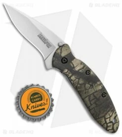 Kershaw Scallion Flipper Knife Tree Camo Aluminum (2.25" Satin) 1620C 7 Kershaw Scallion Flipper Knife Tree Camo Aluminum (2.25" Satin) 1620C -Kershaw Sales Shop Kershaw Scallion Assisted Opening Tree Camo BB 1620C BHQ 0377 jr bottlecap