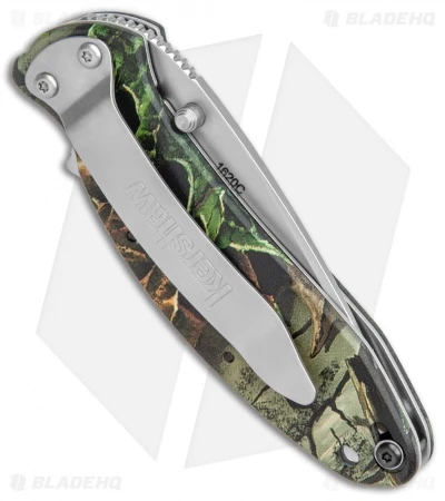 Kershaw Scallion Flipper Knife Tree Camo Aluminum (2.25" Satin) 1620C 3 Kershaw Scallion Flipper Knife Tree Camo Aluminum (2.25" Satin) 1620C - Image 3