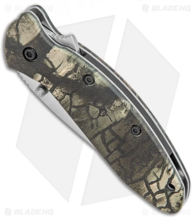 Kershaw Scallion Flipper Knife Tree Camo Aluminum (2.25" Satin) 1620C 2 Kershaw Scallion Flipper Knife Tree Camo Aluminum (2.25" Satin) 1620C - Image 2