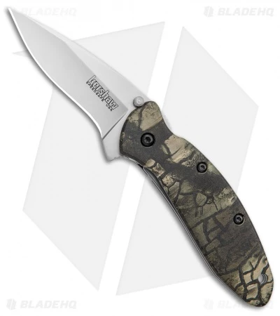 Kershaw Scallion Flipper Knife Tree Camo Aluminum (2.25" Satin) 1620C 1 Kershaw Scallion Flipper Knife Tree Camo Aluminum (2.25" Satin) 1620C