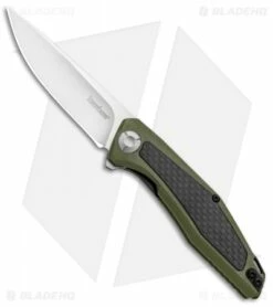 Kershaw Sinkevich Atmos Liner Lock Knife OD Green G-10/Carbon Fiber (3" Satin)