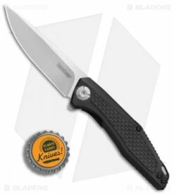Kershaw Sinkevich Atmos Liner Lock Knife Black G-10/Carbon Fiber (3" Satin) 4037 -Kershaw Sales Shop Kershaw Sinkevich Atoms Black G10 CF satin BHQ 80582 er bottlecap