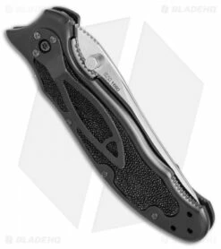 Kershaw Steven Seagal 1680 Flipper Knife Ray Skin (3.5" Polish) XXXX -Kershaw Sales Shop Kershaw Steven Seagal 1680 ray skin polish BHQ 67698 er side